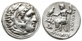 Greek Coins
KINGS of THRACE, Macedonian. Lysimachos. 305-281 BC. AR Drachm . In the types of Alexander III of Macedon. Lampsakos mint. Struck circa 29...