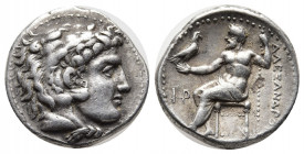 Greek Coins
Kings of Macedonia, in the name of Alexander III the Great, 336-323 BC, posthumous issue, AR drachm, uncertain mint in Western Asia Minor,...