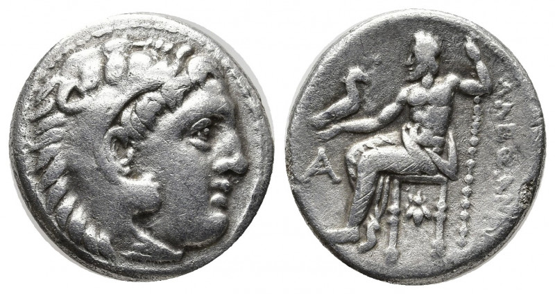 Greek Coins
KINGS OF MACEDON. Alexander III ‘the Great’, 336-323 BC. Drachm , Sa...