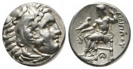 Greek Coins
KINGS of MACEDON. Philip III Arrhidaios. 323-317 BC. AR Drachm In the name and types of Alexander III. Lampsakos mint. Struck under Leonna...