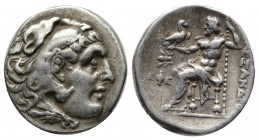 Greek Coins
Kings of Thrace, Lysimachos AR Drachm. In the name and types of Alexander III of Macedon. Ephesos, circa 295-288 BC. Head of Herakles to r...