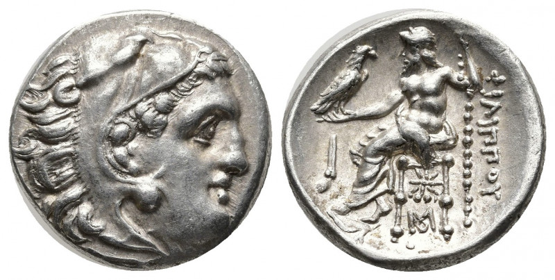 Greek Coins
Kingdom of Macedon,Philip lll Arrhideus AR Drachm. Kolophon, circa ...