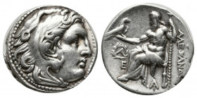 Greek Coins
KINGS OF MACEDON. Alexander III ‘the Great’, 336-323 BC. Drachm , Magnesia ad Maeandrum, circa 318-301. Head of Herakles to right, wearing...