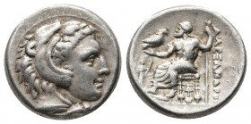 Greek Coins
KINGS of MACEDON. Alexander III 'the Great'. 336-323 BC. AR Drachm . Lampsakos mint. Struck under Kalas or Demarchos, circa 328/5-323 BC. ...