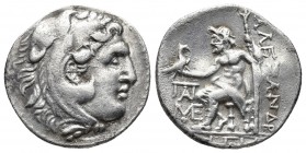 Description

Greek Coins
KINGS OF MACEDON. Alexander III 'the Great' (336-323 BC). Drachm.
Weight: 4.3 Diameter 17.1