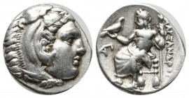 Greek Coins
Kings of Macedon. Lampsakos. Alexander III "the Great" 336-323 BC. Struck circa 323-317 BC Drachm AR Head of Heracles right, wearing lion ...