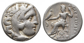 Greek Coins
MACEDONIAN KINGDOM. Alexander III the Great (336-323 BC). AR drachm Posthumous issue of 'Colophon', ca. 310-301 BC. Head of Heracles right...