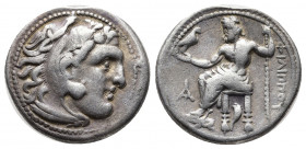 Greek Coins
Kingdom of Macedon, Philip III Arrhidaios AR Drachm. Struck under Leonnatos, Arrhidaios, or Antigonos I Monophthalmos, in the name and typ...