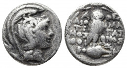 Greek Coins
Attica. Athens circa 165-142 BC. ΔΙΟΤΙΜΟΣ, ΜΑΓΑΣ (Diotimos, Magas) and uncertain magistrates Drachm AR. New Style Coinage
Weight: 3.6 Diam...