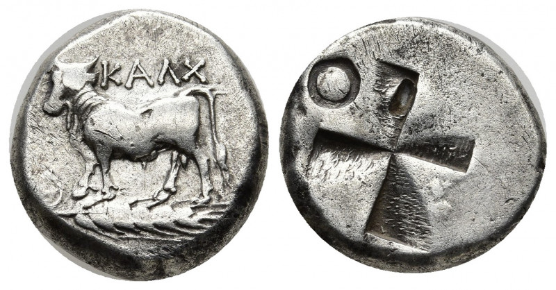 Greek Coins
BITHYNIA. Kalchedon. Circa 340-320 BC. AR Drachm or siglos KAΛX Bull...