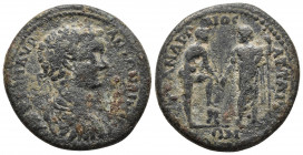 Roman Provincial
Mysia. Attaia. Caracalla, 197 - 217. As Caesar under Septimius Severus. , 193-211. , Punched and bareheaded bust nr. Rev. TO ANDRWNOC...