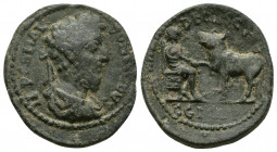 Roman Provincial
MYSIA. Parium. Commodus (177-192). Ae. Obv: IMP CAI M AV COMMODVS. Laureate, draped and cuirassed bust right. Rev: DEO AESC SVB C G I...