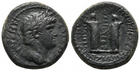 Roman Provincial
PHRYGIA, Laodicea ad Lycum. Nero. AD 54-68. . Homonoia with Smyrna. Anto- Zenon, son of Zenon, magistrate. Laureate head right / Demo...