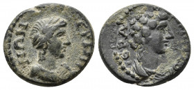 Roman Provincial
Lydia, Apollonis Æ 15mm. Pseudo-autonomous issue, circa 1st century AD. AΠOΛΛΩNIΔE, draped bust of Apollo to right / IEPA CVNKΛHTOC, ...