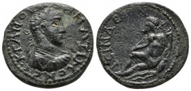 ROMAN PROVINCIAL
Maximus, as Caesar, Æ24 of Isinda, Pisidia. AD 235-238. Κ ΓΑΙ ΙΟΥ ΟΥΗ ΜΑΞΙΜΟΝ CЄ, laureate, draped and cuirassed bust right / ΙΣΙΝΔЄΩ...