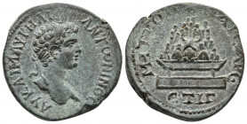 Roman Provincial
CAPPADOCIA. Caesaraea-Eusebia. Caracalla, 198-217. Triassarion RY 13 = 204/5. A K M AYPH ANTⲰNЄINOC Laureate head of Caracalla to rig...