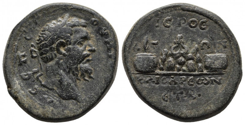 Roman Provincial
CAPPADOCIA. Caesarea. Septimius Severus (193-211). Ae. Obv: AY ...