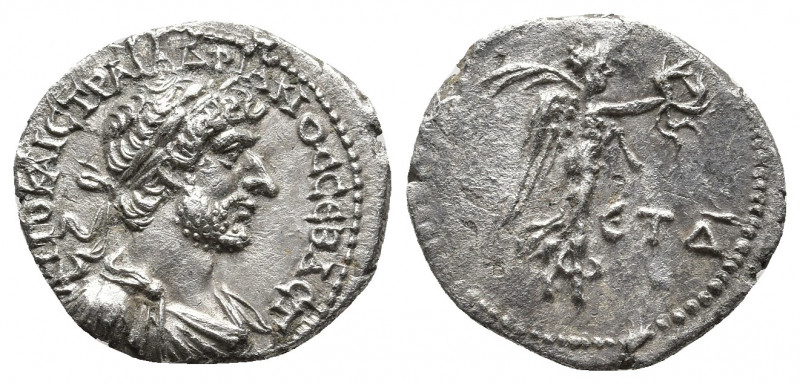 Roman Provincial
Hadrian AR Hemidrachm of Caesarea, Cappadocia. Dated RY 5 = AD ...