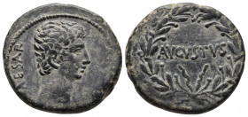 Roman Provincial
SELEUCIS & PIERIA. Antioch. Augustus 27 BC-14 AD. Ae As. CAESAR.Bare head right. AVGVSTVS.Legend within wreath.
Weight: 10.6 Diameter...