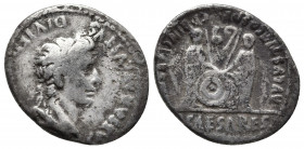 Roman Imperial
Augustus. 27 BC-AD 14. AR Denarius Lugdunum (Lyon) mint. Struck 2 BC-AD 12. Laureate head right / Caius and Lucius Caesars standing fac...