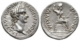 Roman Imperial
Tiberius. AD 14-37. AR Denarius "Tribute Penny" type. Lugdunum (Lyon) mint. Group 6, AD 36-37. Laureate head right; long, parallel rib...