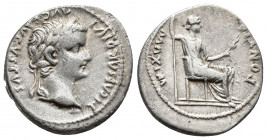 Roman Imperial
Tiberius. AD 14-37. AR Denarius "Tribute Penny" type. Lugdunum (Lyon) mint. Group 6, AD 36-37. Laureate head right; long, parallel ribb...