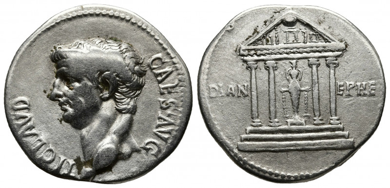 Roman Imperial
Ionia, Ephesos. Claudius. A.D. 41-54. AR cistophoric tetradrachm ...