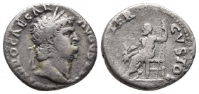 Roman Imperial
Nero (54-68) AR Denarius, Rome, AD 64-65.NERO CAESAR AVGVSTVS - laureate head right Rev: IVPPITER CVSTOS - Jupiter, naked to the waist,...