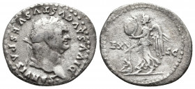 Roman Imperial
Divus Vespasianus AD 79. Struck under Titus. Rome Denarius DIVVS AVGVSTVS VESPASIANVS, laureate bust right / Captive Jew seated at foot...
