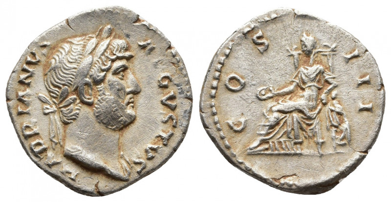Roman Imperial
Hadrian (AD 117-138). AR denarius Rome, ca. AD 125-128. HADRIANVS...