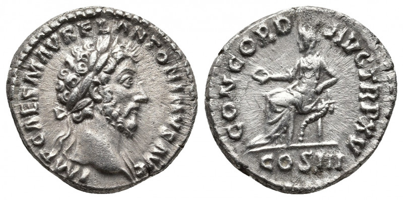 Roman Imperial
MARCUS AURELIUS (161-180). Denarius. Rome. Obv: IMP M ANTONINVS A...