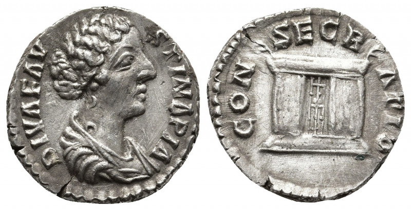 Roman Imperial
Diva Faustina Junior AD 176-180. Rome Denarius Ar . DIVA FAV-STIN...