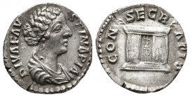 Roman Imperial
Diva Faustina Junior AD 176-180. Rome Denarius Ar . DIVA FAV-STINA PIA, draped bust right / CONS-SECRA-TIO, altar. 
Weight: 3.2 Diamete...