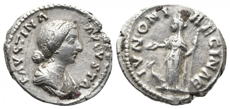 Roman Imperial
FAUSTINA II (Augusta, 147-175). Denarius. Rome
Obv: FAVSTINA AVGV...