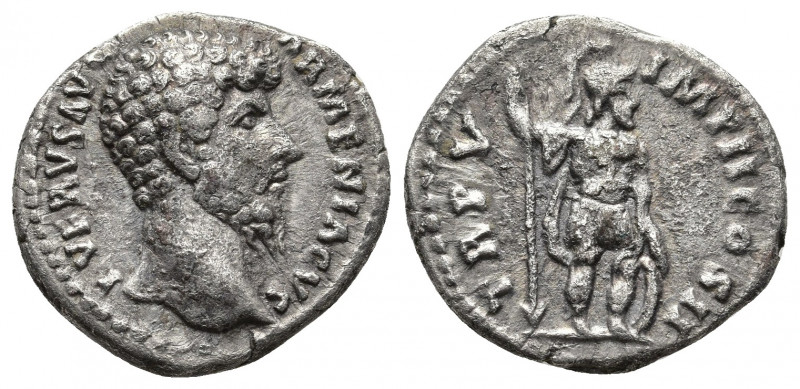 Roman Imperial
Lucius Verus (AD 161-169). AR denarius . Rome, ca. AD 164. Laurea...
