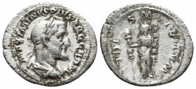 Roman Imperial
MAXIMINUS THRAX (235-238). Denarius. Rome. Obv: IMP MAXIMINVS PIVS AVG.Laureate, draped and cuirassed bust right.Rev: FIDES MILITVM. Fi...
