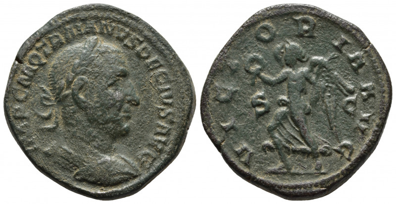Roman Imperial
Trajan Decius. AD 249-251. Æ Sestertius Rome mint, 5th officina. ...