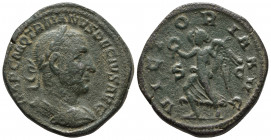 Roman Imperial
Trajan Decius. AD 249-251. Æ Sestertius Rome mint, 5th officina. 2nd-3rd emissions, AD 249-250. Laureate and cuirassed bust right / Vic...