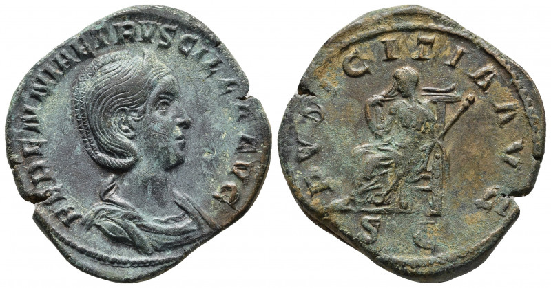 Roman Imperial
Herennia Etruscilla (wife of T. Decius) Æ Sestertius. Rome, AD 2...