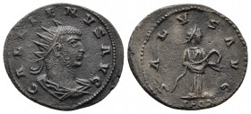 Roman Imperial
Gallienus AD 253-268. Asian mint Antoninianus Æ GALLIENVS AVG, radiate, draped bust right / SALVS AVG, Salus standing right, feeding se...