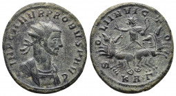 Roman Imperial
Probus, 276-282. Antoninianus Rome, 2nd officina, 277-278. IMP C M AVR PROBVS P F AVG Radiate bust of Probus to right, wearing imperial...