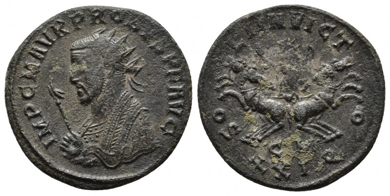 Roman Imperial
Probus, 276-282. Antoninianus Cyzicus, 280. IMP C M AVR PROBVS P ...
