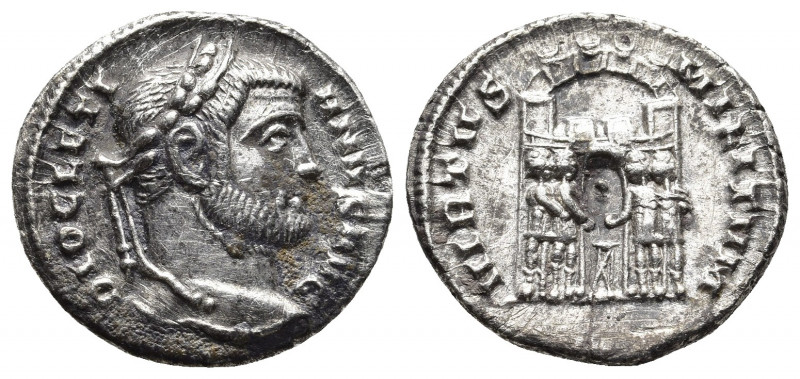 Roman Imperial
Diocletian AR Argenteus. Siscia, AD 294-295. DIOCLETIANVS AVG, la...