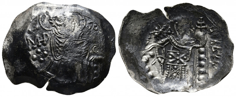 Byzantine 
EMPIRE OF TREBIZOND. Andronicus I Gidon (?) (AD 1222-1235). AR aspron...