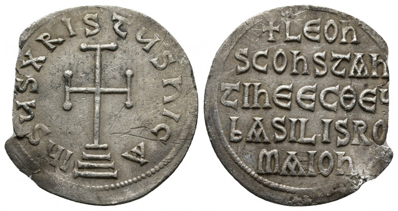 Byzantine 
LEO III THE ISAURIAN with CONSTANTINE V (717-741). Miliaresion. Const...