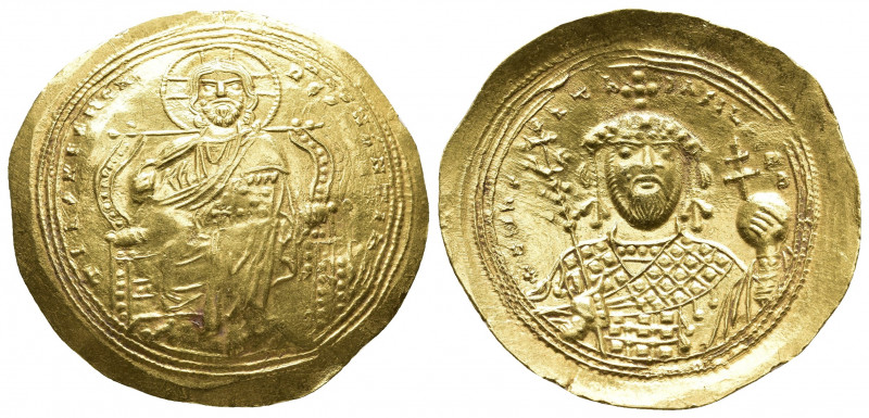 BYZANTINE
Constantine IX. Monomachus, 1042 - 1055 AD Histamenon ø. Mzst. Constan...