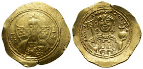 Byzantine
Michael VII Ducas, 1071-1078. Histamenon nomisma. Constantinople. IC - XC Bust of Christ Pantokrator facing, raising right hand in benedicti...