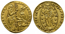 Medieval Coins
ITALY. Venice. Andrea Dandulo (1343-1354). GOLD Ducat.
Obv: ANDR DANDVLO / DVX / S M VЄNЄTI.
St. Mark standing right, presenting staff ...