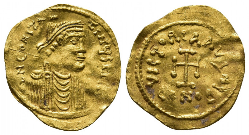 Byzantine
Constans II AD 641-668. Constantinople
Tremissis AV
[...]CONSTAN-[...]...