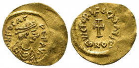 Byzantine
Phocas AV Tremissis. Constantinople, AD 602-610. O N FOCAS P P AVI, pearl-diademed and cuirassed bust to right, wearing paludamentum / VICTO...